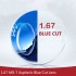 1.67 Blue Cut MR-7 Single vision Finished-Aspheric HMC Lens