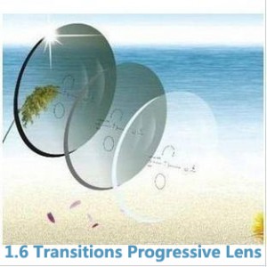 1.6 Photochromic Hard Resin Freefrom RX Mutilfocal HMC Lens